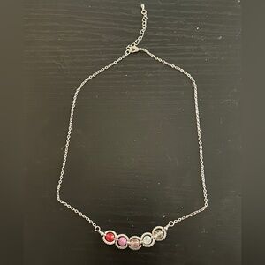 Handmade Cancer Crystal White Gold Necklace